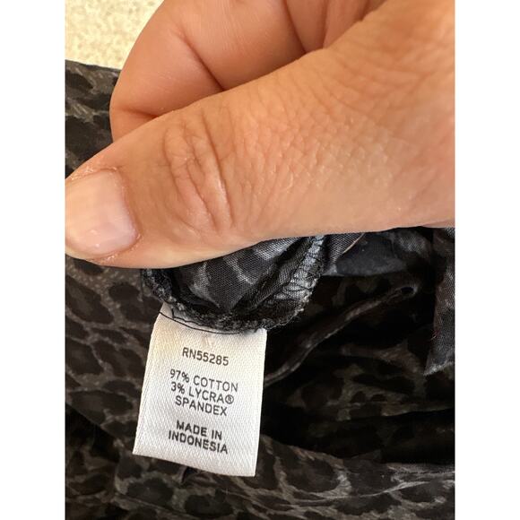 Express Y2K Leopard Cotton Wrap Belted Top S - Picture 4 of 6